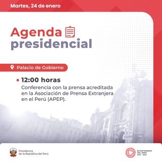 One of the top publications of @presidenciaperu which has 120 likes and 112 comments