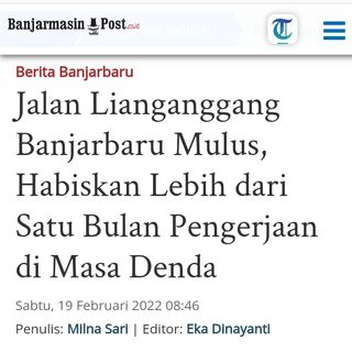 One of the top publications of @seputarbanjarbaru which has 41 likes and 1 comments