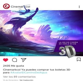 One of the top publications of @cinemarkcol which has 76 likes and 0 comments