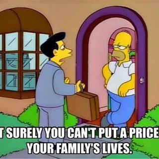 One of the top publications of @simpsonfamilyquotes which has 7.3K likes and 55 comments