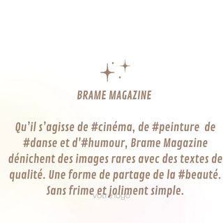 One of the top publications of @brame_magazine which has 8 likes and 1 comments