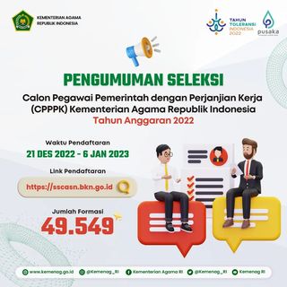 One of the top publications of @kemenag_ri which has 22K likes and 2.3K comments